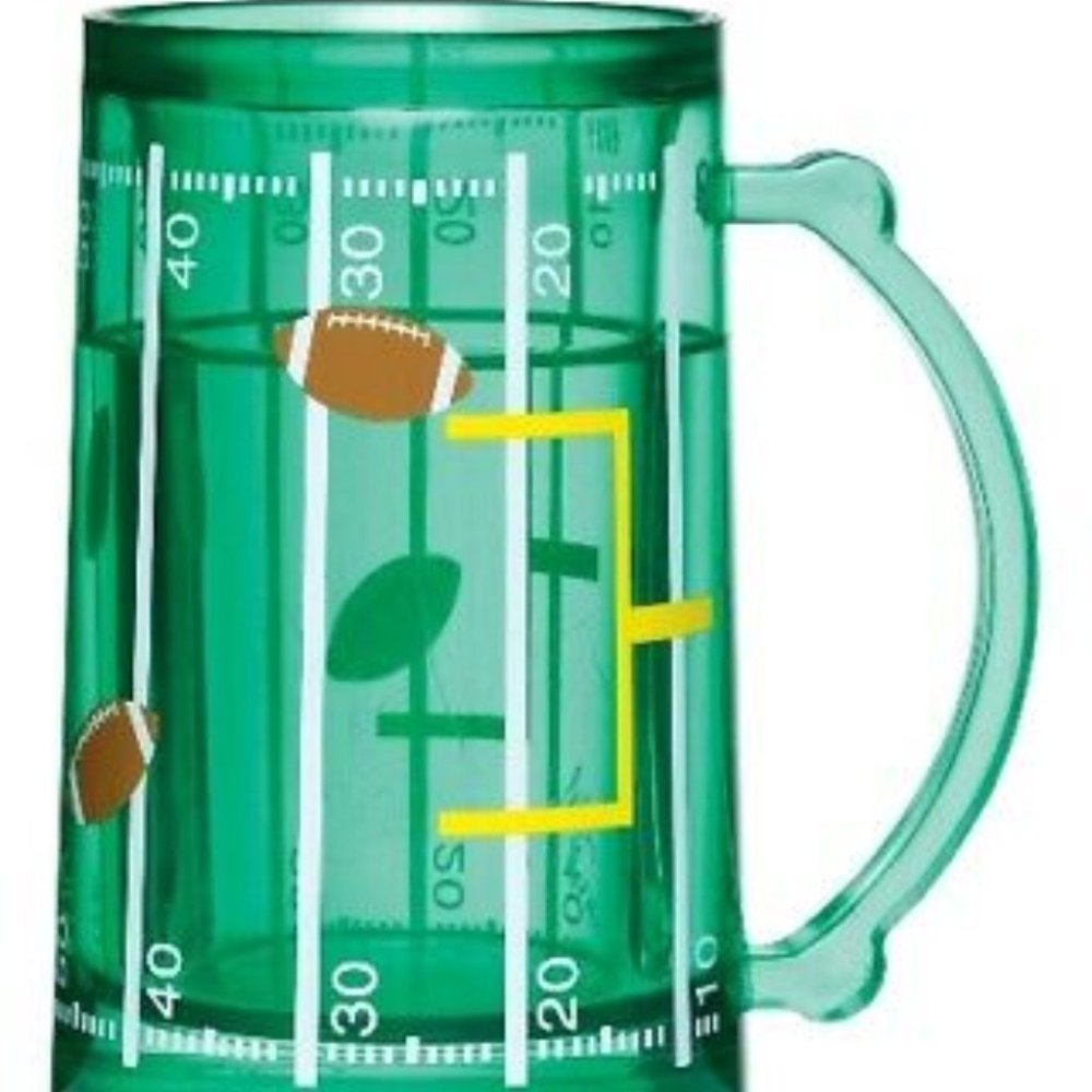 BW DOUBLE WALL FROSTY FOOTBALL MUG NEW